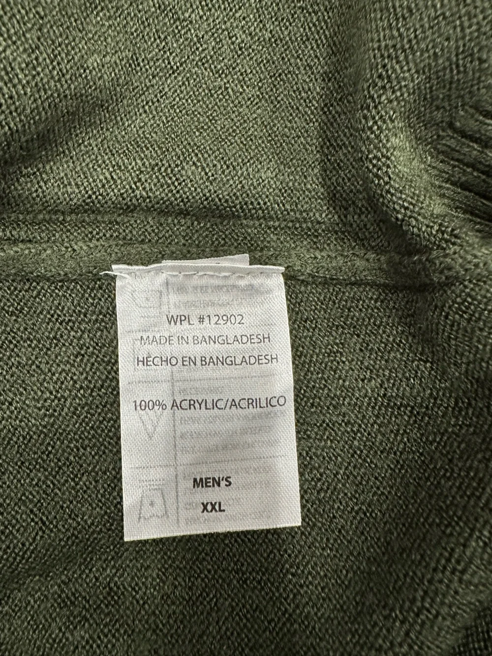 Tricots st Raphael Men's Half-Zip Mock Neck Sweater forest Green XXL